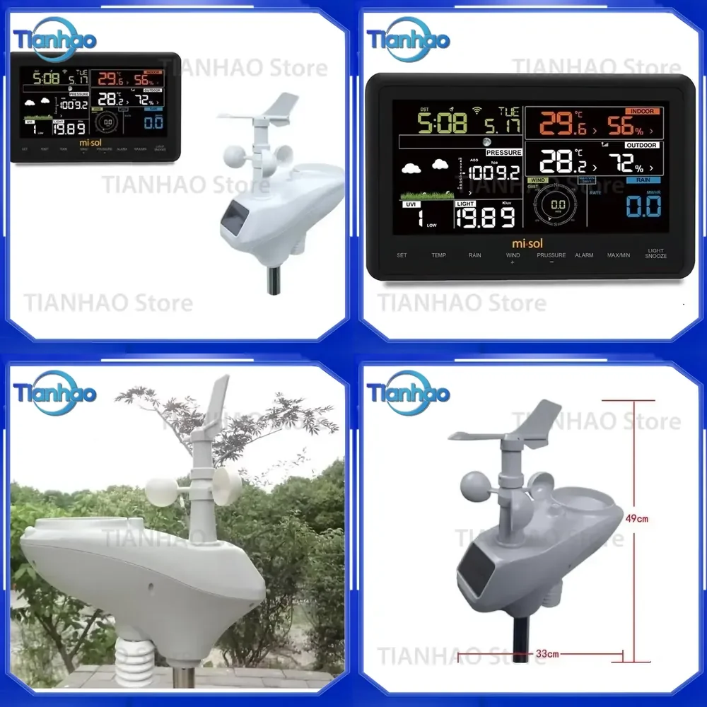 Wireless Weather Station for Weather Forecast with WiFi Connectivity to Upload Data to Weather Underground
