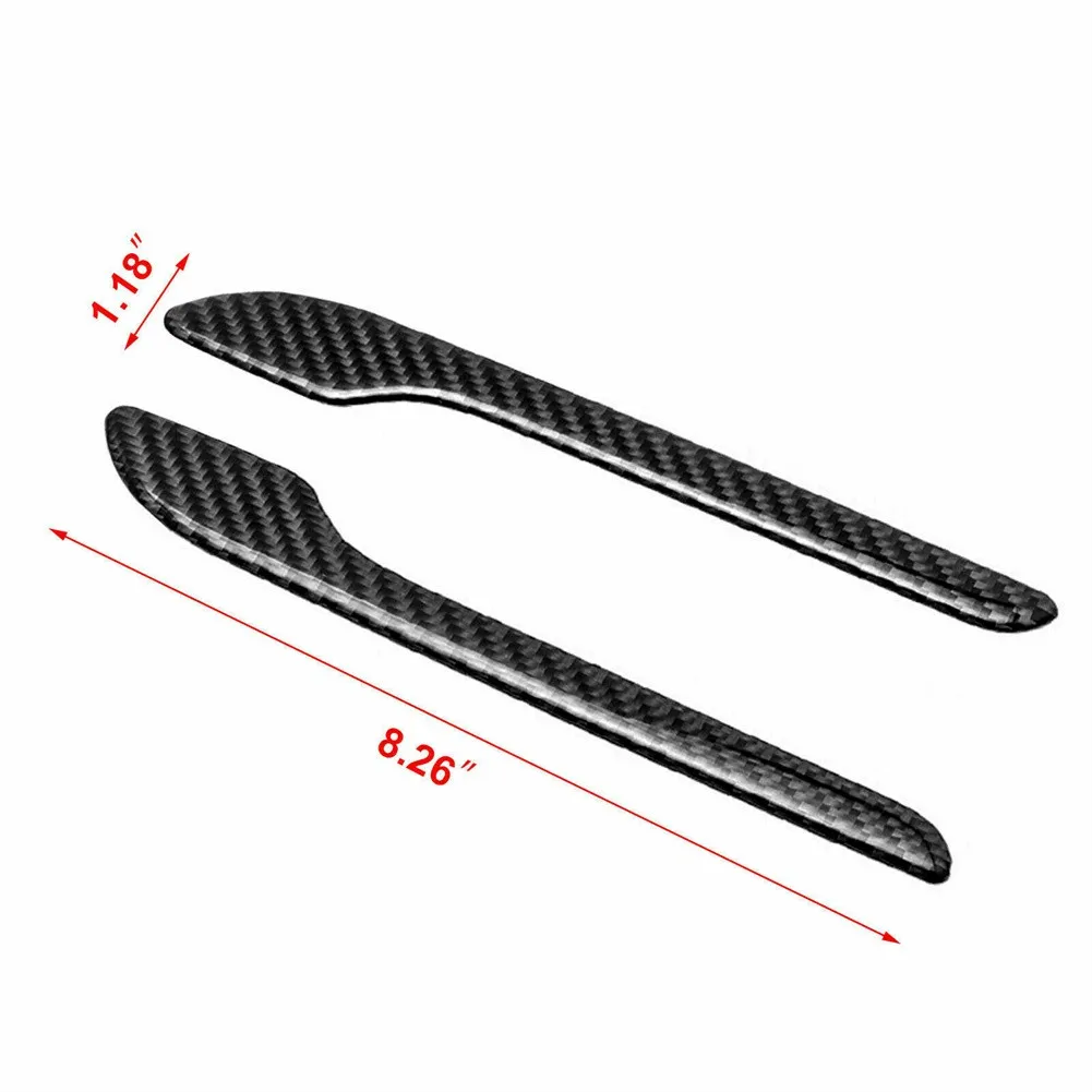 

4Pcs For Tesla Model 3 Y Carbon Fiber Trim Overlay Cover For For For For Stylish Protection with Waterproof Features
