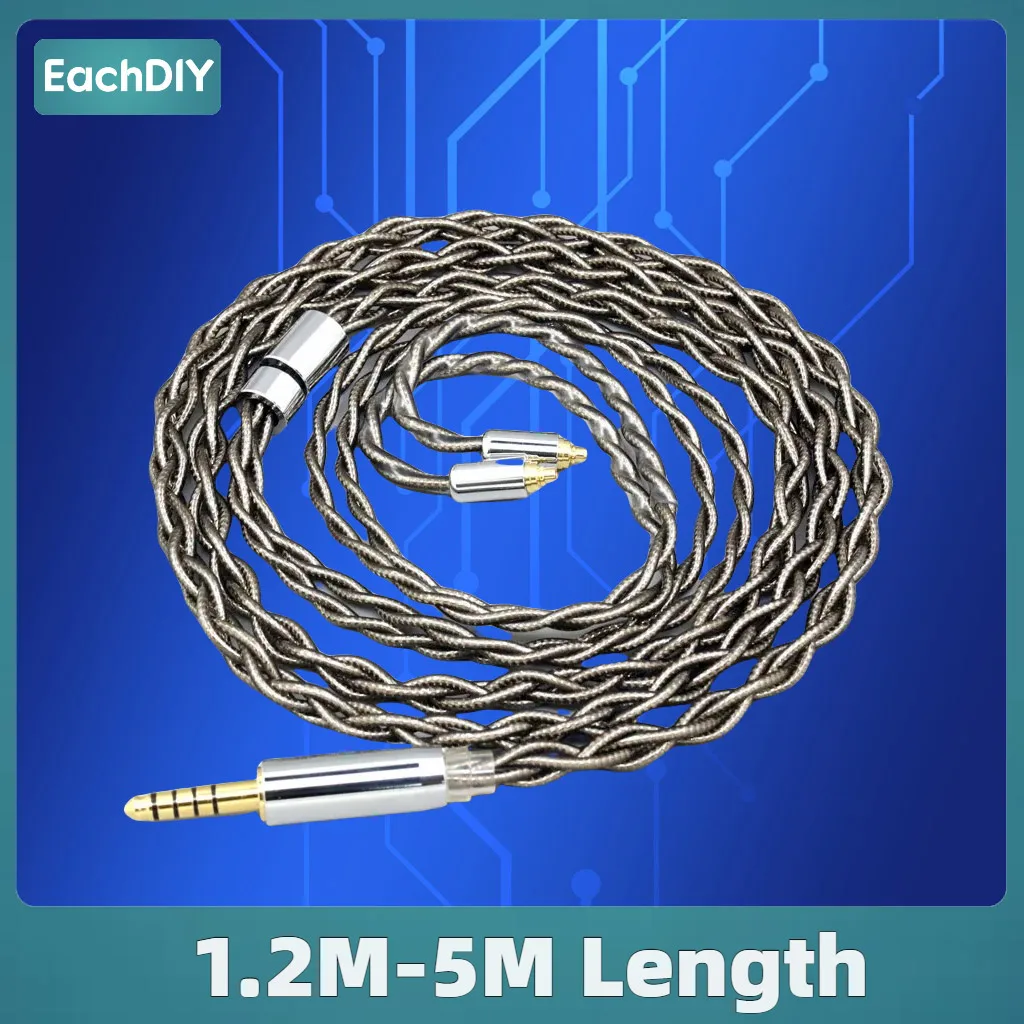 

Graphene Gold Shielding Earphone Cable For AKG N5005 N30 N40 MMCX 99% Pure Silver Palladium 8226