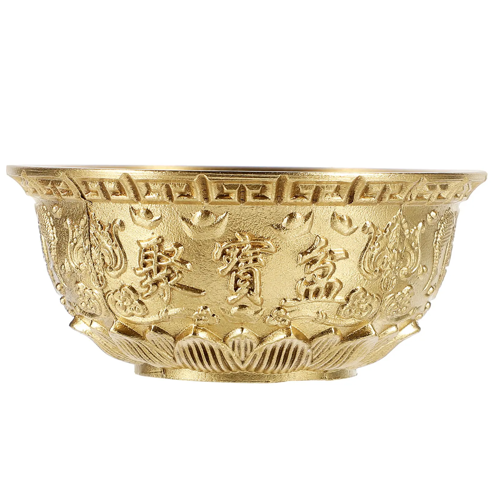 1Pcs Brass Cornucopia Bowl Treasures Bowl Desktop Ornament Home Decor Spring Festival Gift Exquisite