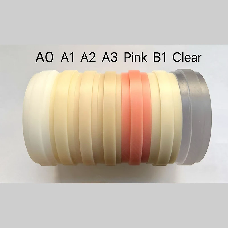 

1pcs Pink Flexible PMMA 98*14mm-25mm For Dental Lab Material Modeling Blank Open System Flexible PMMA Acetal Blocks