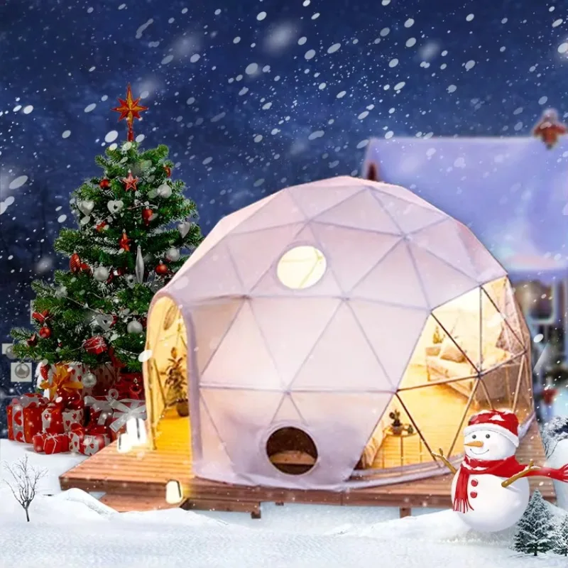 Children's ice house shaped dome amusement area