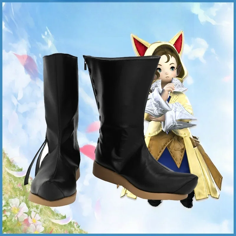 Gioco Final Fantasy XIV Krile Mayer Baldesion Stivali Cosplay Scarpe Accessori Halloween personalizzati personalizzati