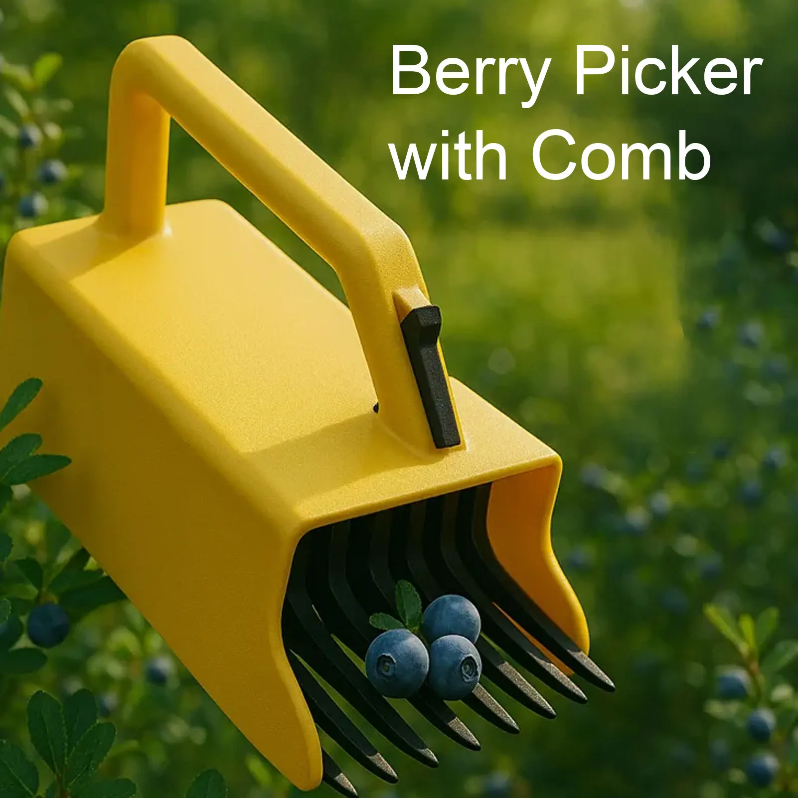 Berry Picker Rake Berry Picker Rake Scoop Tool with Comb Ergonomic Handle for Blueberries Raspberries Household Farm Supplies