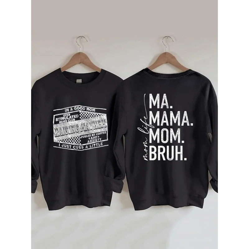 Raising Mayhem Mom Life Sweatshirt, I'm A Good Mom Overstimulated Moms Club Raising Mayhem Shirt