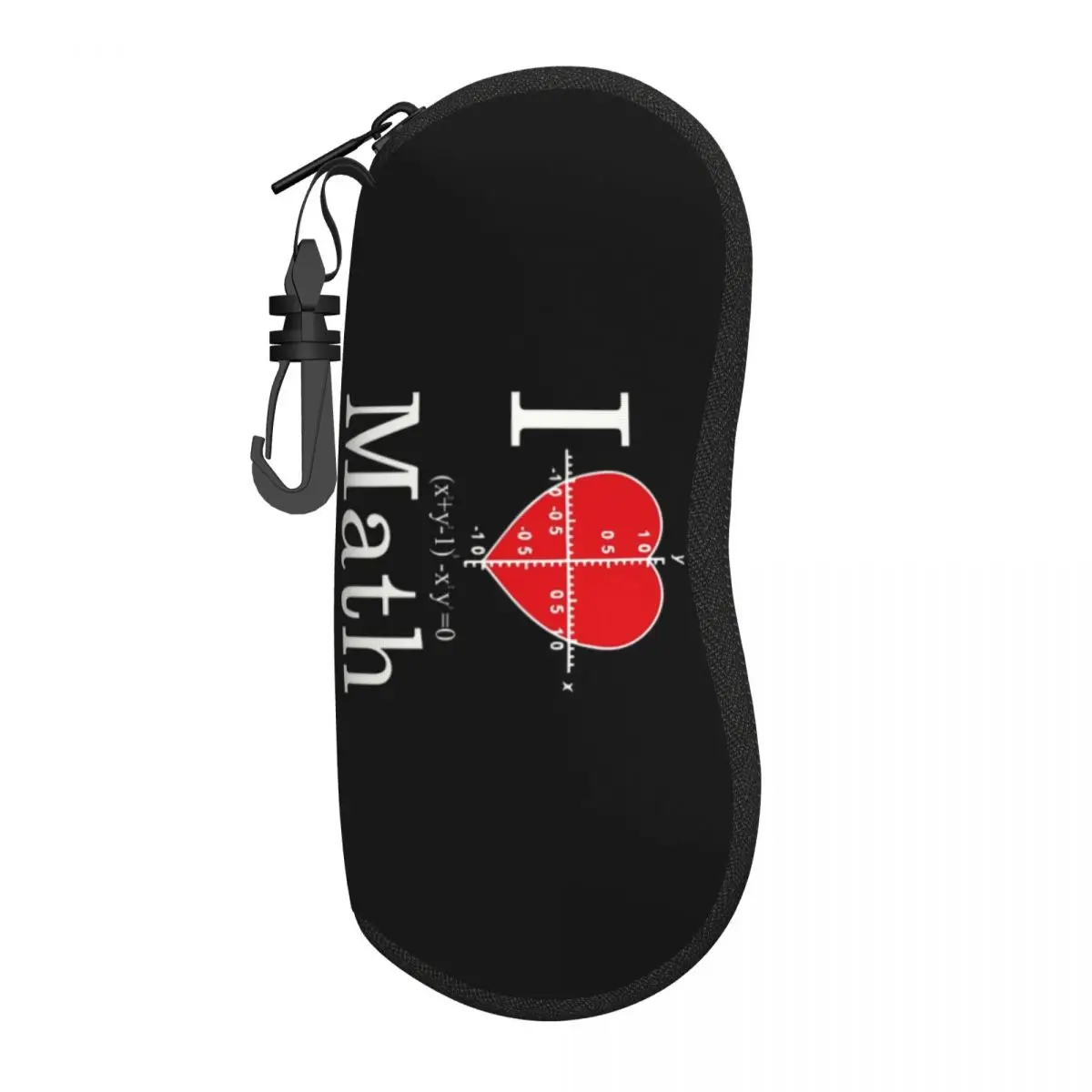 Custom I Love Math Pattern Glasses Case Cool Geek Nerd Shell Eyeglasses Case Sunglasses Box