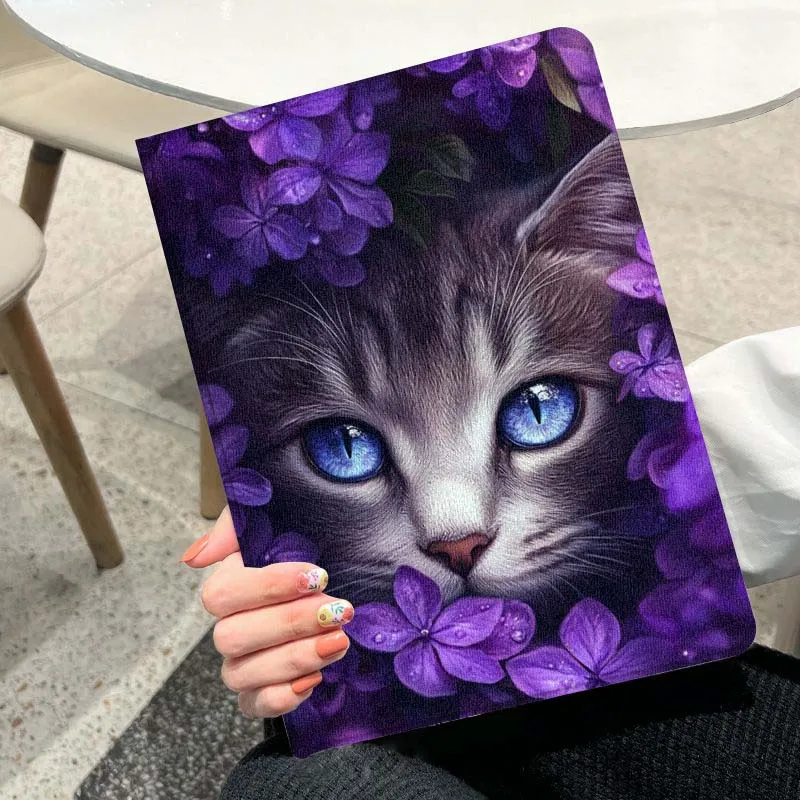 فراشة القط الفن زهرة ل Xiaomi Redmi Mi Pad 4 5 6 6s 7 7s SE Pro 2 11 Plus Max 12.4 11 11.2 12.5 8.7 بوصة اللوحي