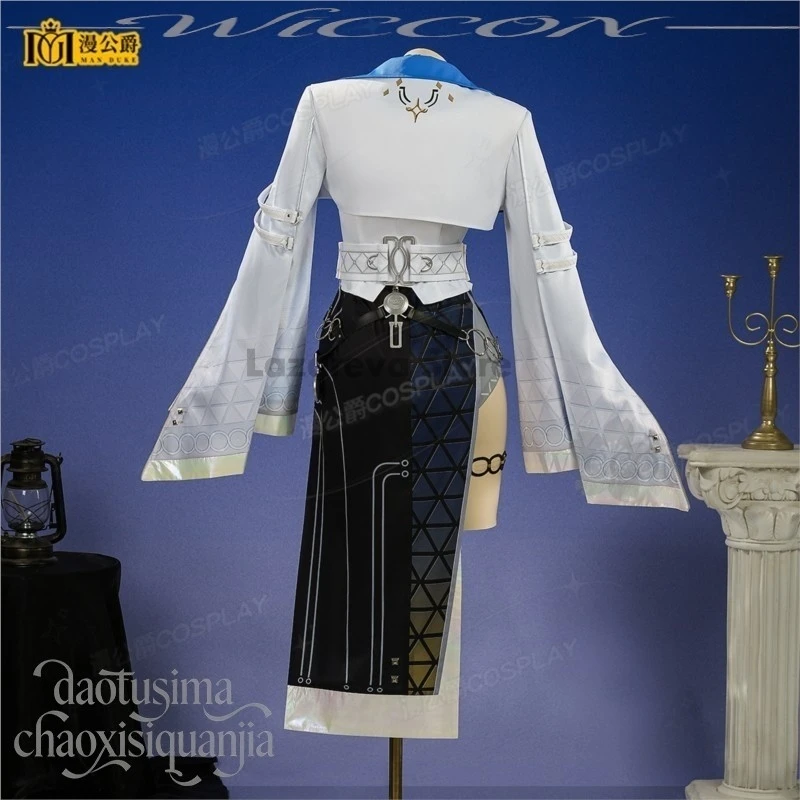 

Wuthering Waves Lucilla Cosplay – Long Dress with Sexy Slit Skirt, Vest, Hat, Wigs, Shoes – Halloween Christmas Party Costume