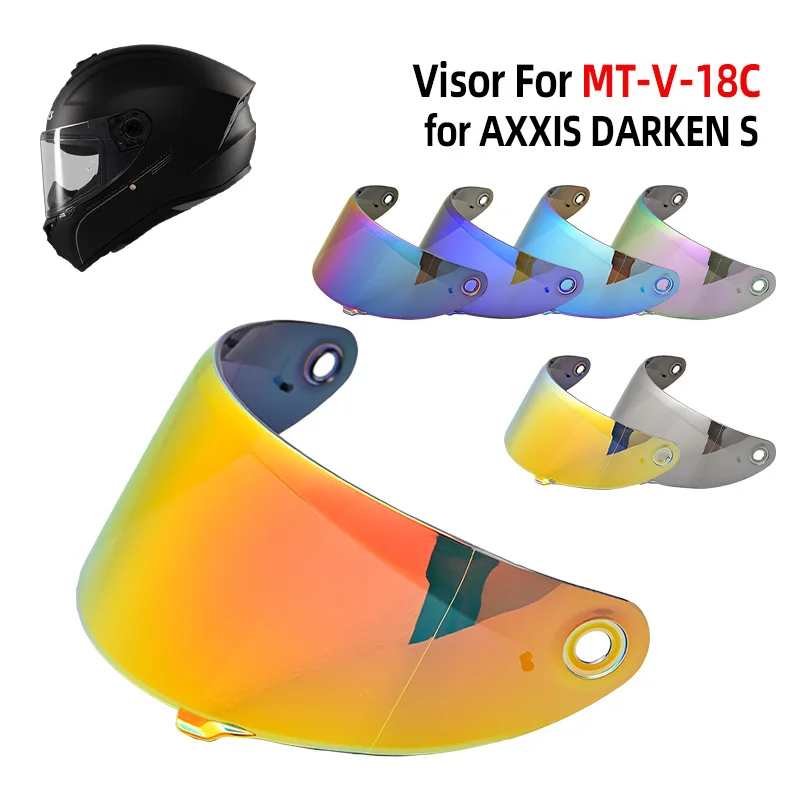 Helmet Visor for DARKEN S AXXIS Helmet Accessories MT-V-18C Shield Goggles Windproof Sun Protection Day&Night Lens High Quality