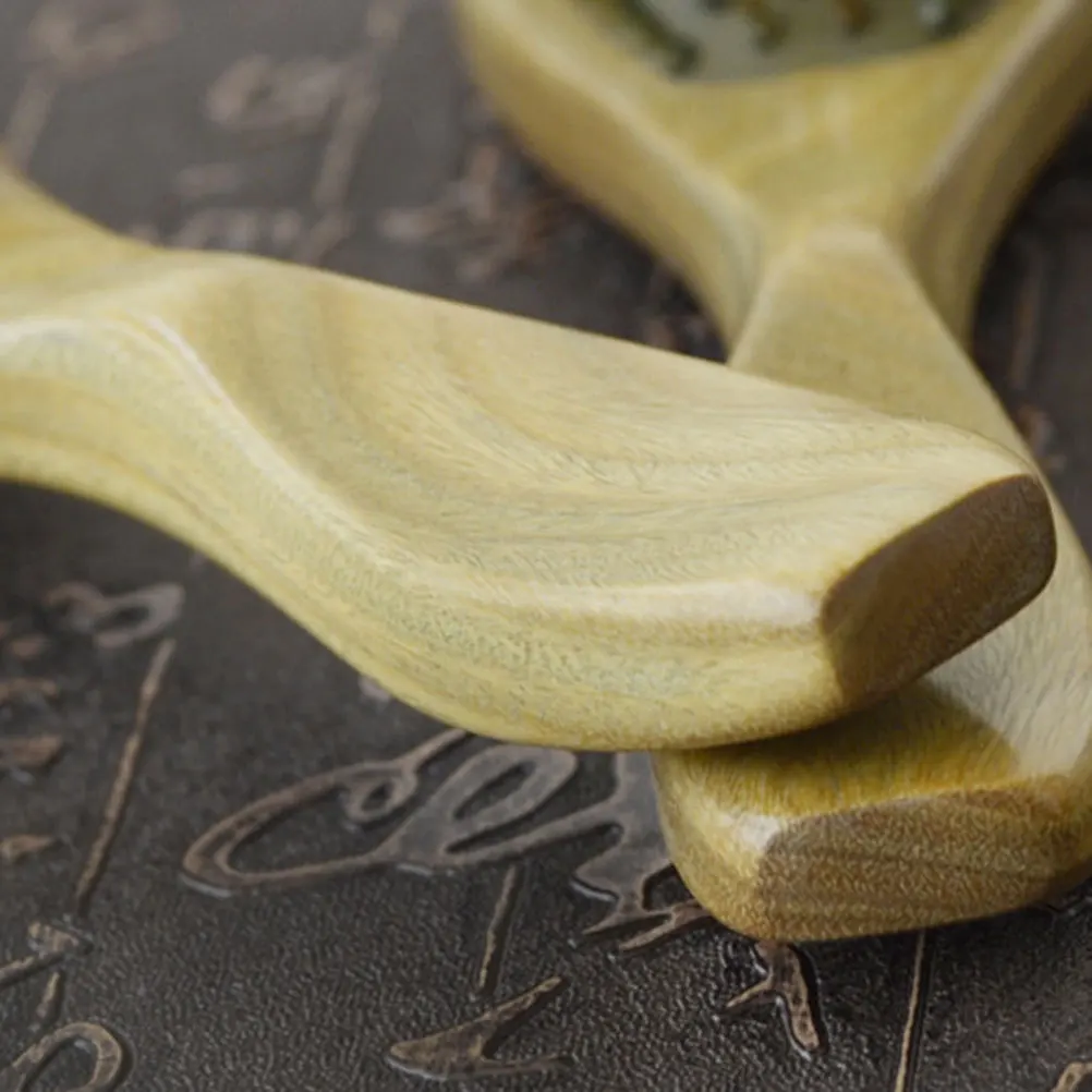 

Airbag Comb Wooden Handle Cushion Massage Brush For Scalp Detangling Comfort Grip Hairbrush Wooden