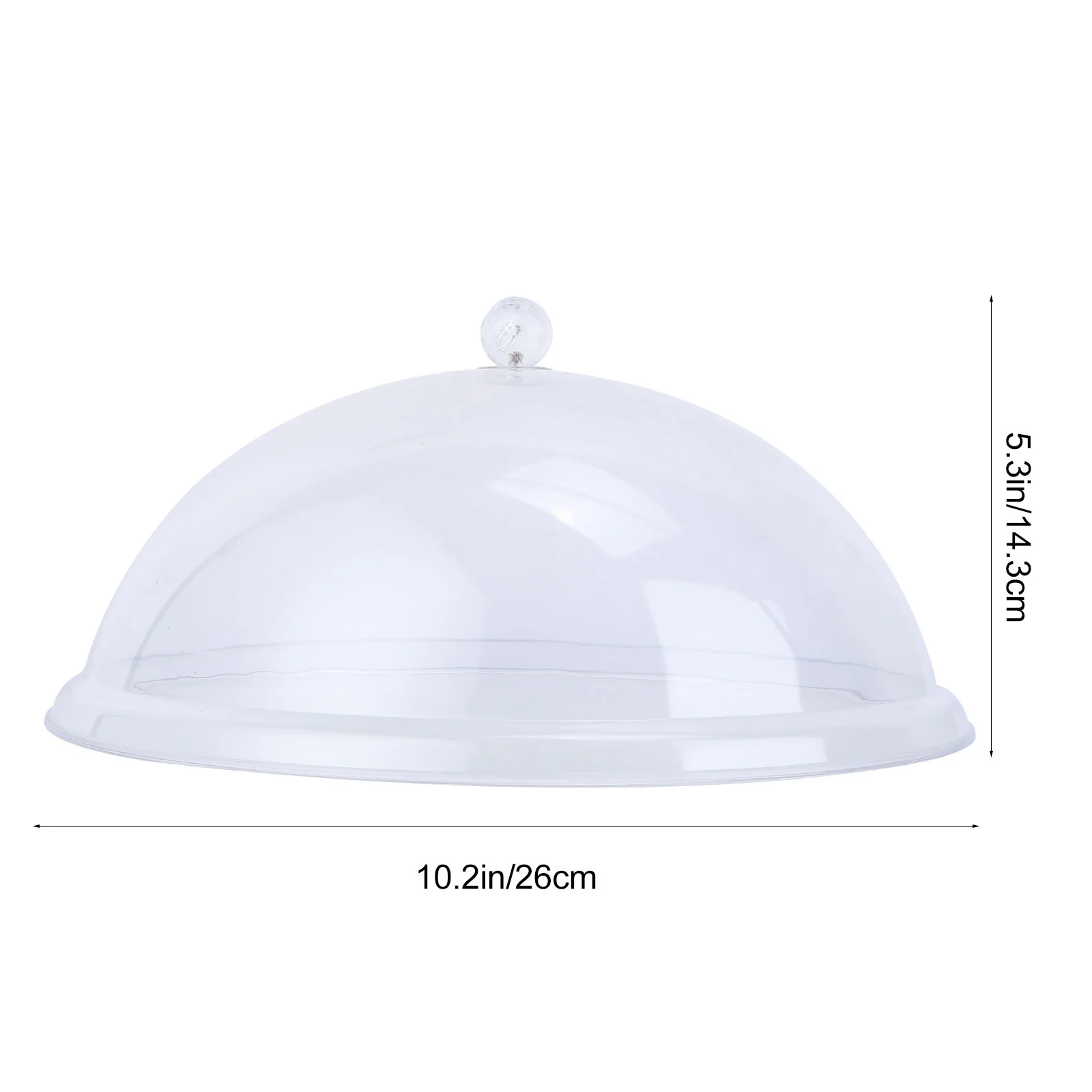 

1pc PC Acrylic Food Cover Tent Transparent Cover Round Shape Pastry Cover (8 Inches) PC food cover food protecting tent