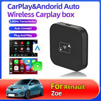 For Renault Zoe New Car Systems Adapter Wired To Wireless Smart CarPlay Box USB Dongle Bluetooth Wifi OTA Upgraded Plug and Play