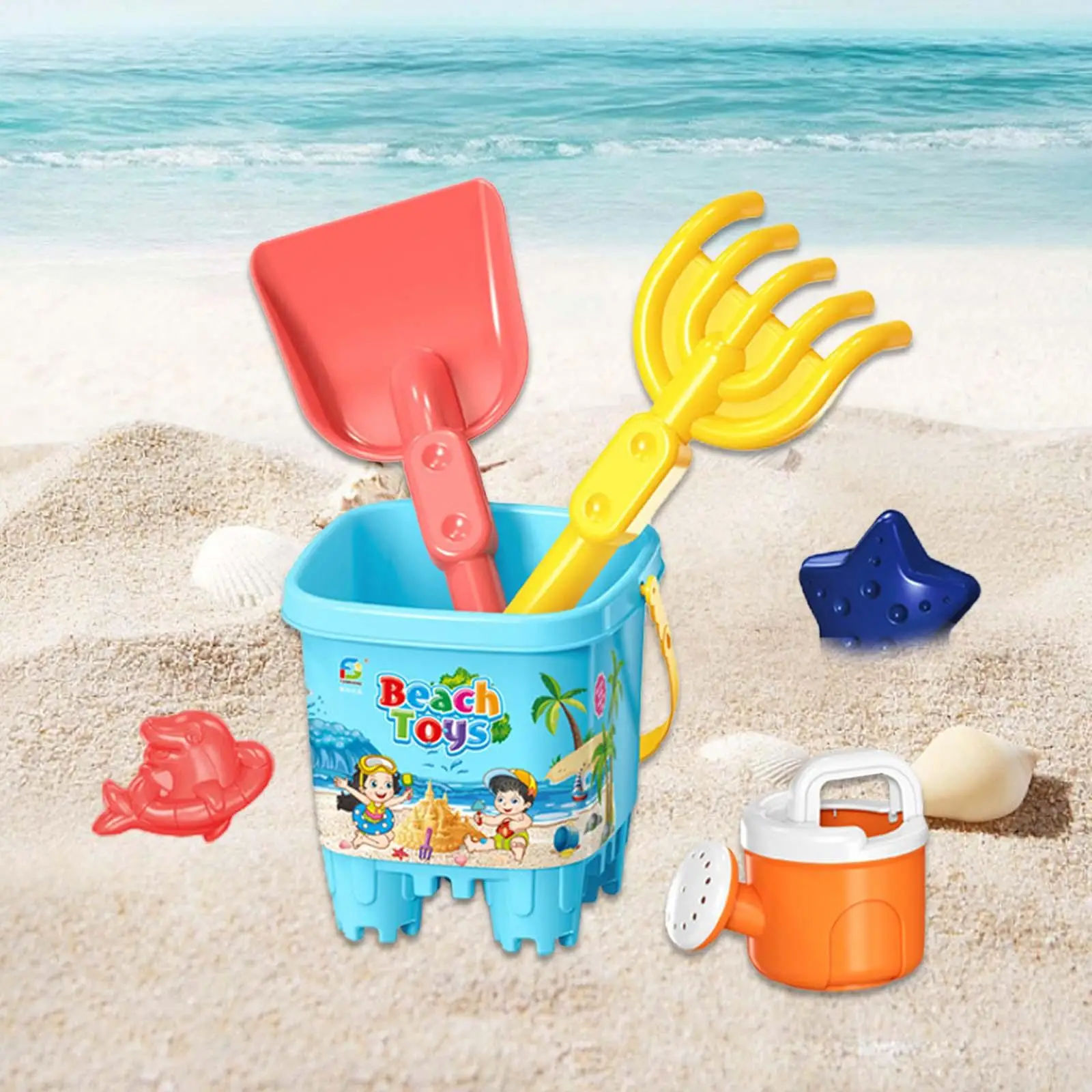 Sand Toy Set, Beach Toys Set, Beach Sand Toys Set, for bathtime Camping Gear Travel Sand Toy