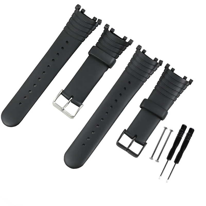 Rubber Strap Suitable for Suunto Vector Men\'s  Wristband Outdoor Sports Waterproof Watch Band Buckle Screw Tool