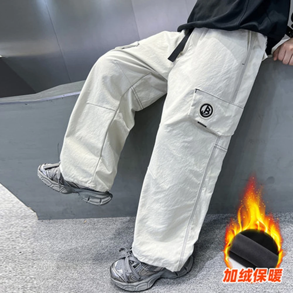 

Kids Personalized Letter Embroidery Jeans - Boys Fashion Street Trousers Trendy Denim Pants New Design Children's Clothing