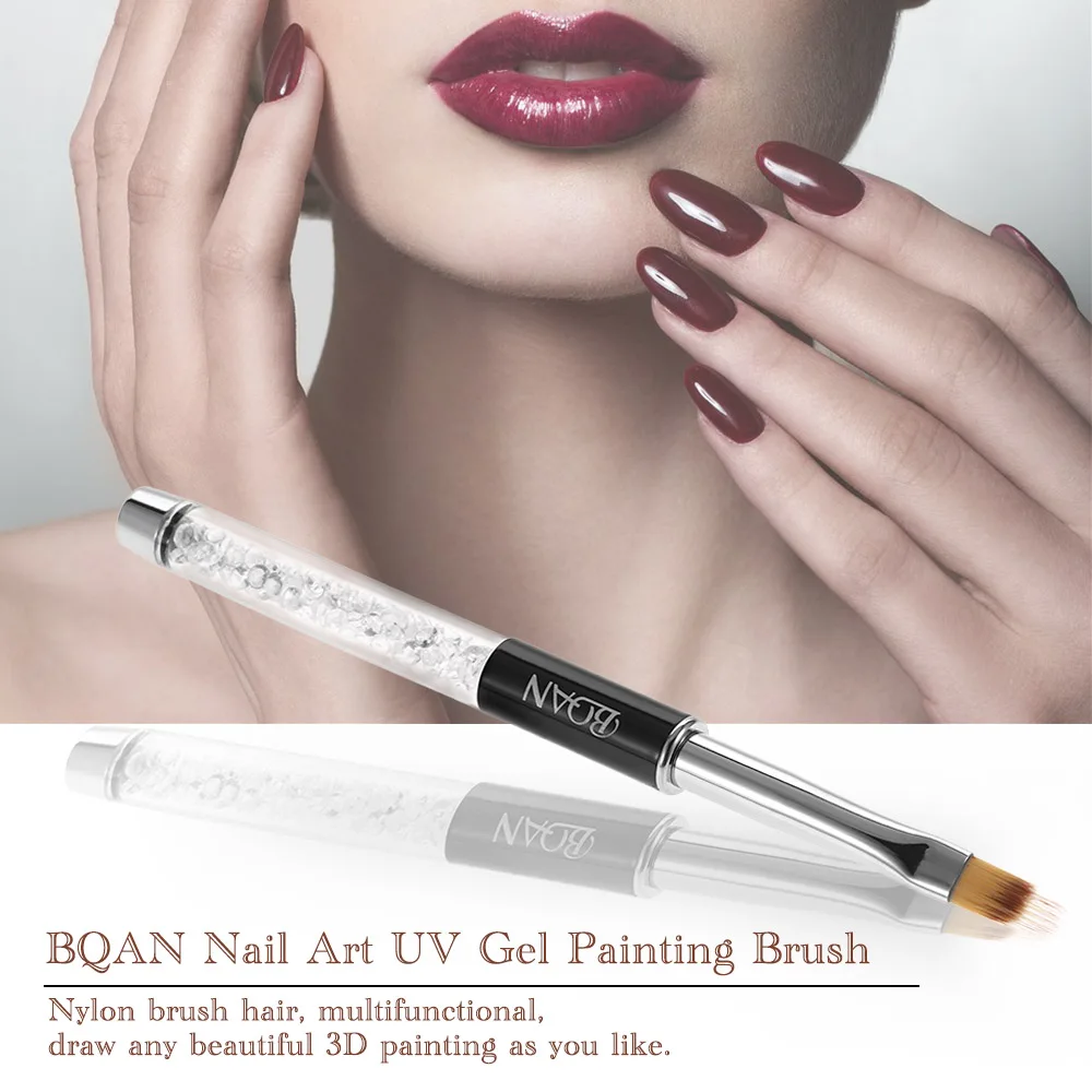 BQAN مسمار الفن UV جل اللوحة فرشاة قلم مسمار الفن التدرج اللون فرشاة جل الأشعة فوق البنفسجية من الإكليريك البولندية ثلاثية الأبعاد نصائح تأثير تصميم أدوات أداة