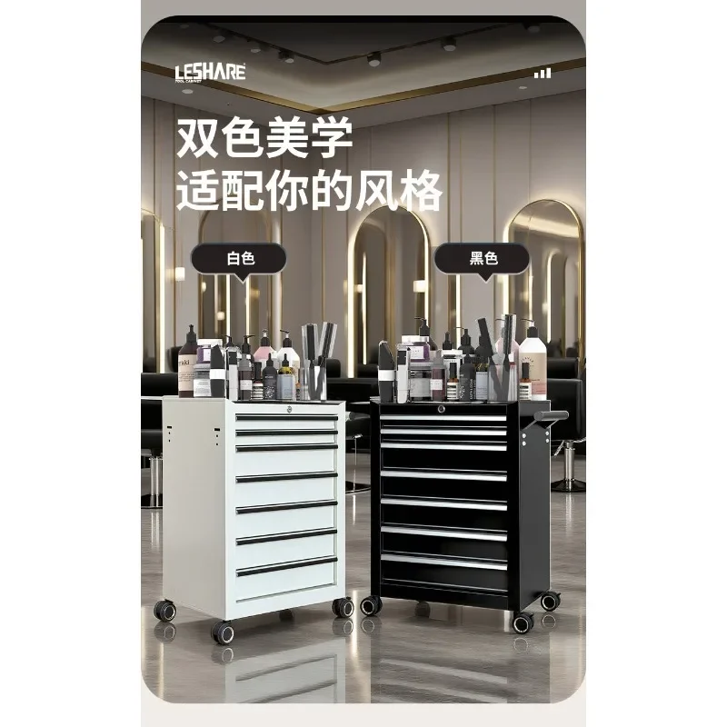 Barber tool cart, tool cabinet, special trolley for hairdressing, mobile hair salon, advanced storage cabinet, storage cart