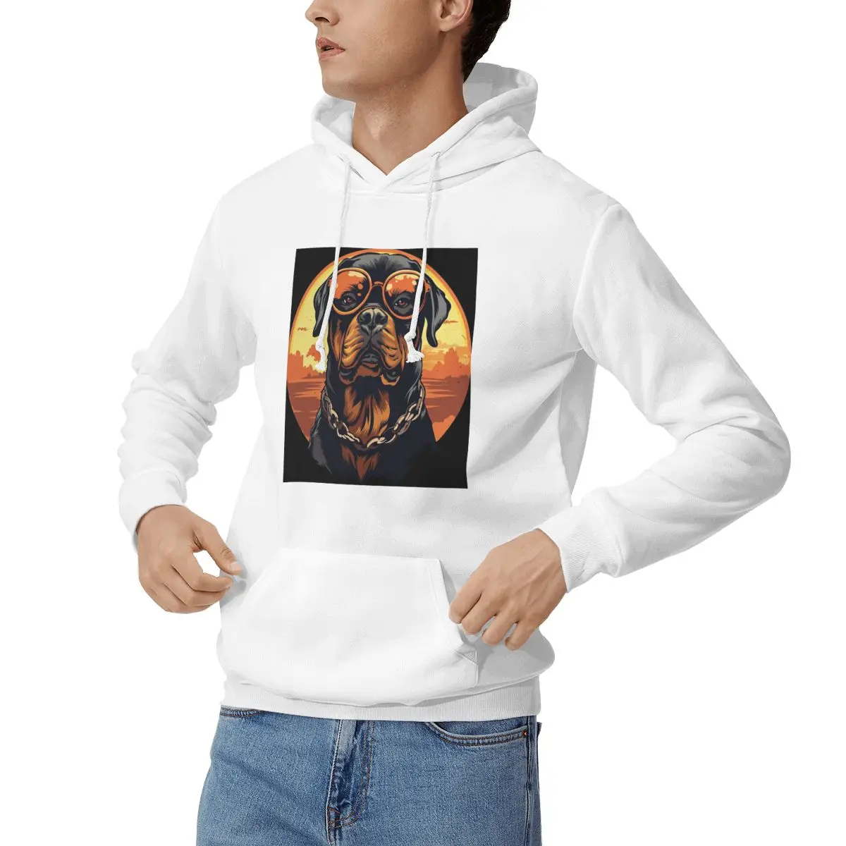 Rottweiler Dog Hoodies Men's Women Casual Pullover Sweatshirt Fashion Long Sleeve Hooded Autumn Winter