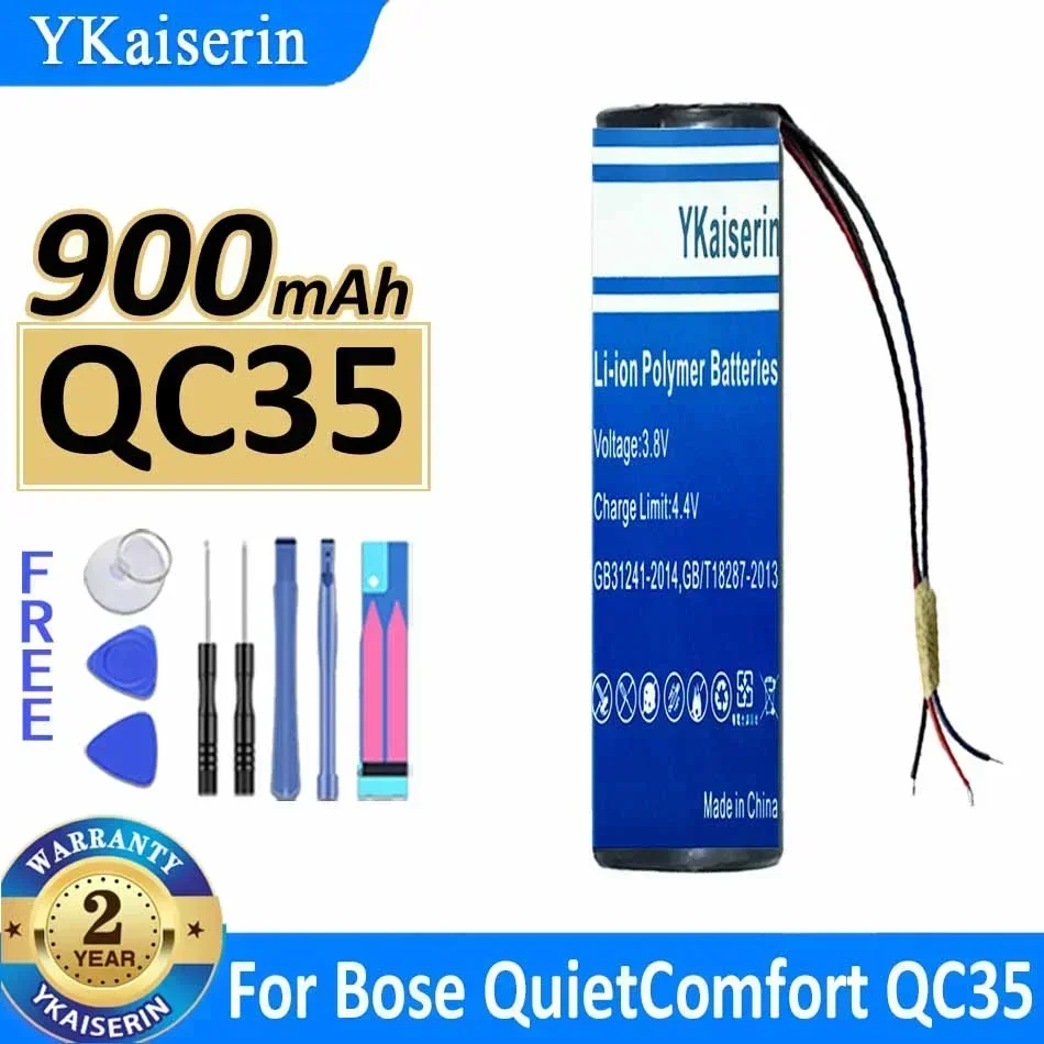 YKaiserin Replacement Headset Battery For Bose For QuietComfort QC35 & QC35 II 3-wire Bateria