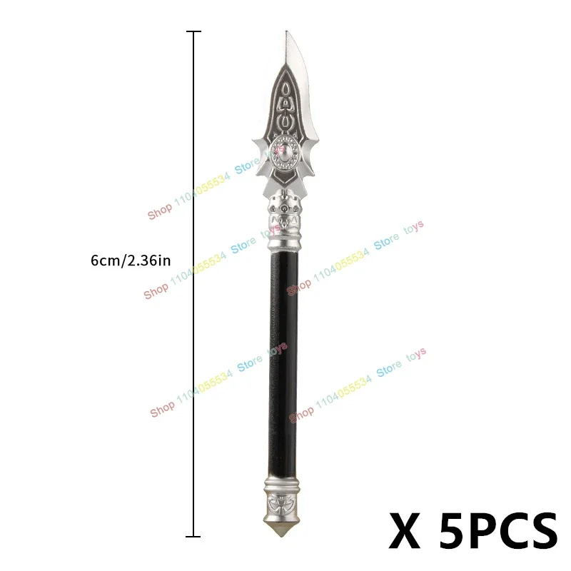 Middeleeuwse Hellebaard Schild Bijl Hamer Figuren Wapen Bouwstenen Accessoires Model Bricks Warrior Speelgoed 5PCS PJT061