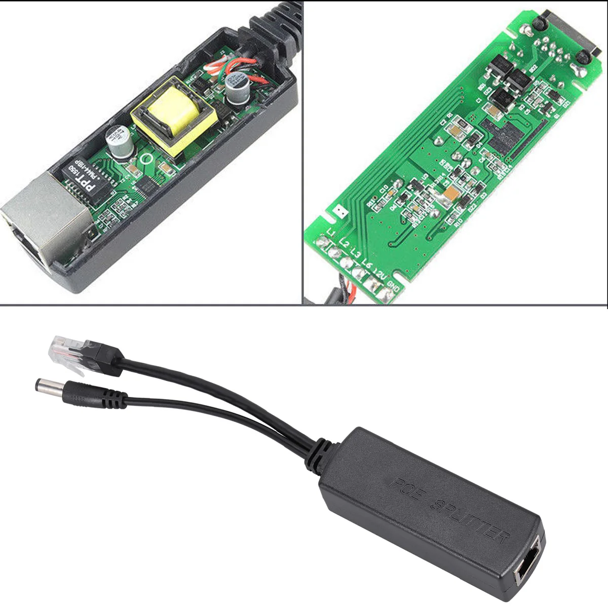 

12V 2A POE Adapter 12V 2A POE Splitter Power Over Ethernet Adapter IP Camera POE Adapter IP Camera POE Splitter