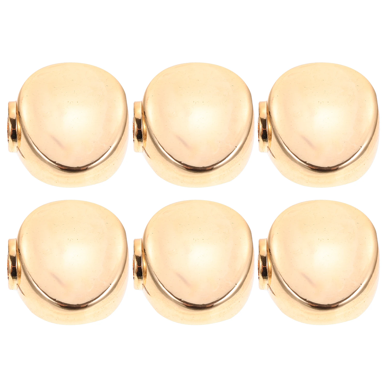 

6Pcs Metal Guitar Head Buttons Small Oval Shape Durable Guitar Tuner Acoustic Electric String Tuning Pegs Tuning Pegs
