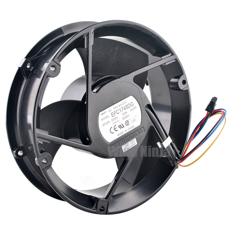 EFC1748DG 17cm 172mm fan 172x172x51mm DC48V 1.84A 4pin Circular axial flow fan cooling fan for cabinet frequency converter