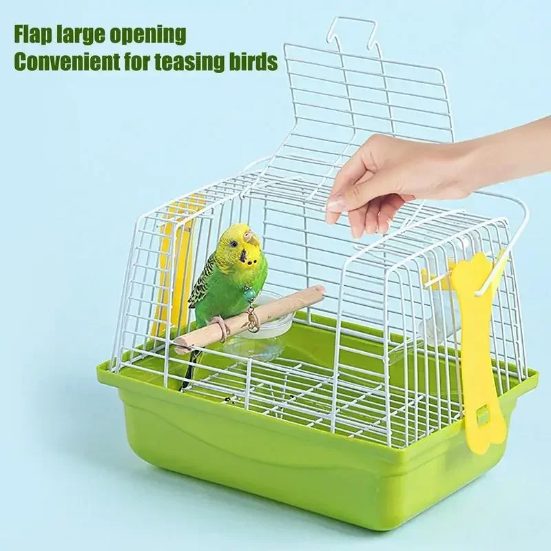 

Bird Transport Cage Portable Small Bird Cage Carrier Cage Lovebirds Medium Parrots Parakeets And Cockatiels Travel