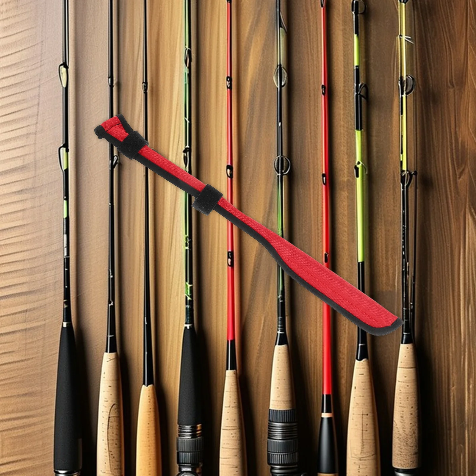 

Fishing Pole Protector Polyester Sleeve Easy to Use Rod Tip Covers for Lure Rods Protection Fishing Lure Holder