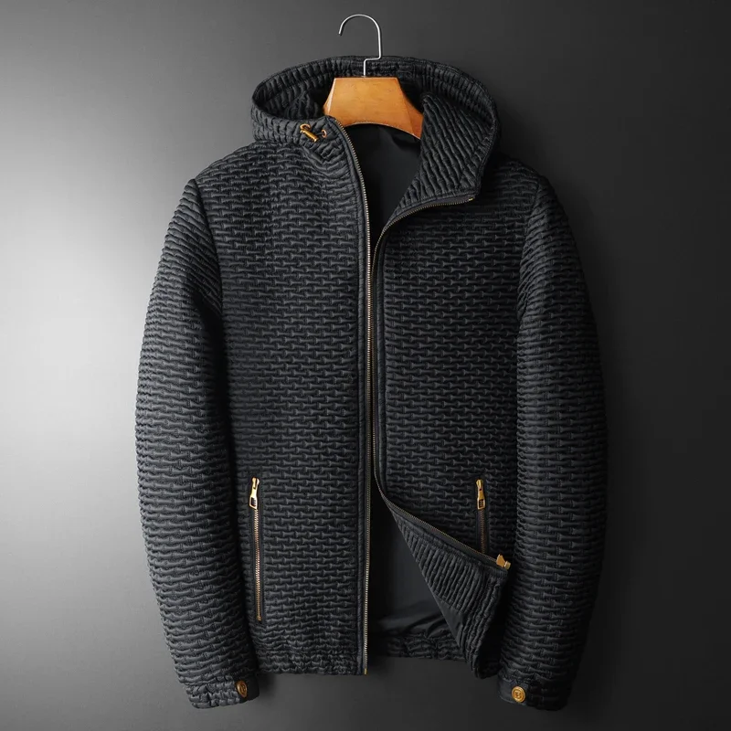 Minglu Autumn Winter Men's Parkas Luxury Solid Color Hooded Casual Male Jackets Fashion Add Padding Man Coats Plus Size 5XL