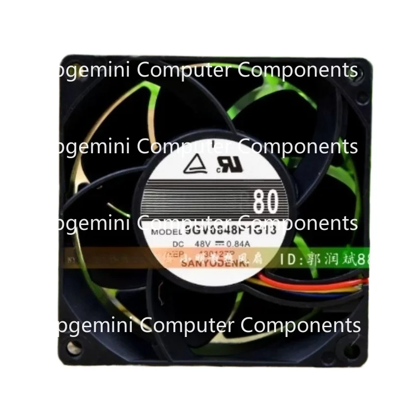 SS  1pcs for Sanyo 9GV0848P1G13 8038 48V 0.84A 4-wire pwm cooling fan