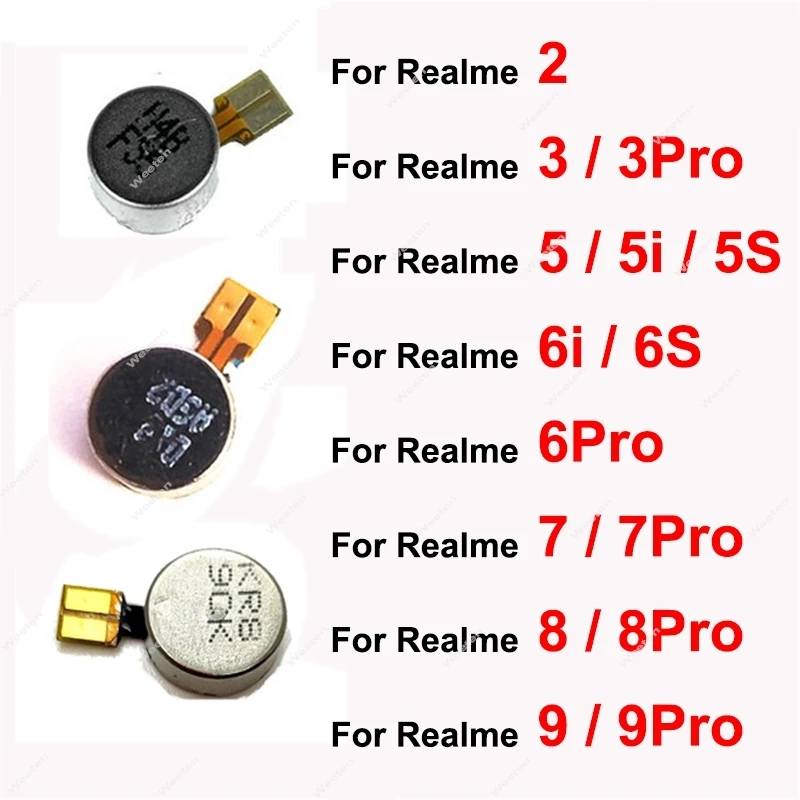 For Realme 2 3 5 5i 5S 6 6i 6S 7 8 9 Pro 5G Motor Vibrator Vibration Motor Flex Cable Parts