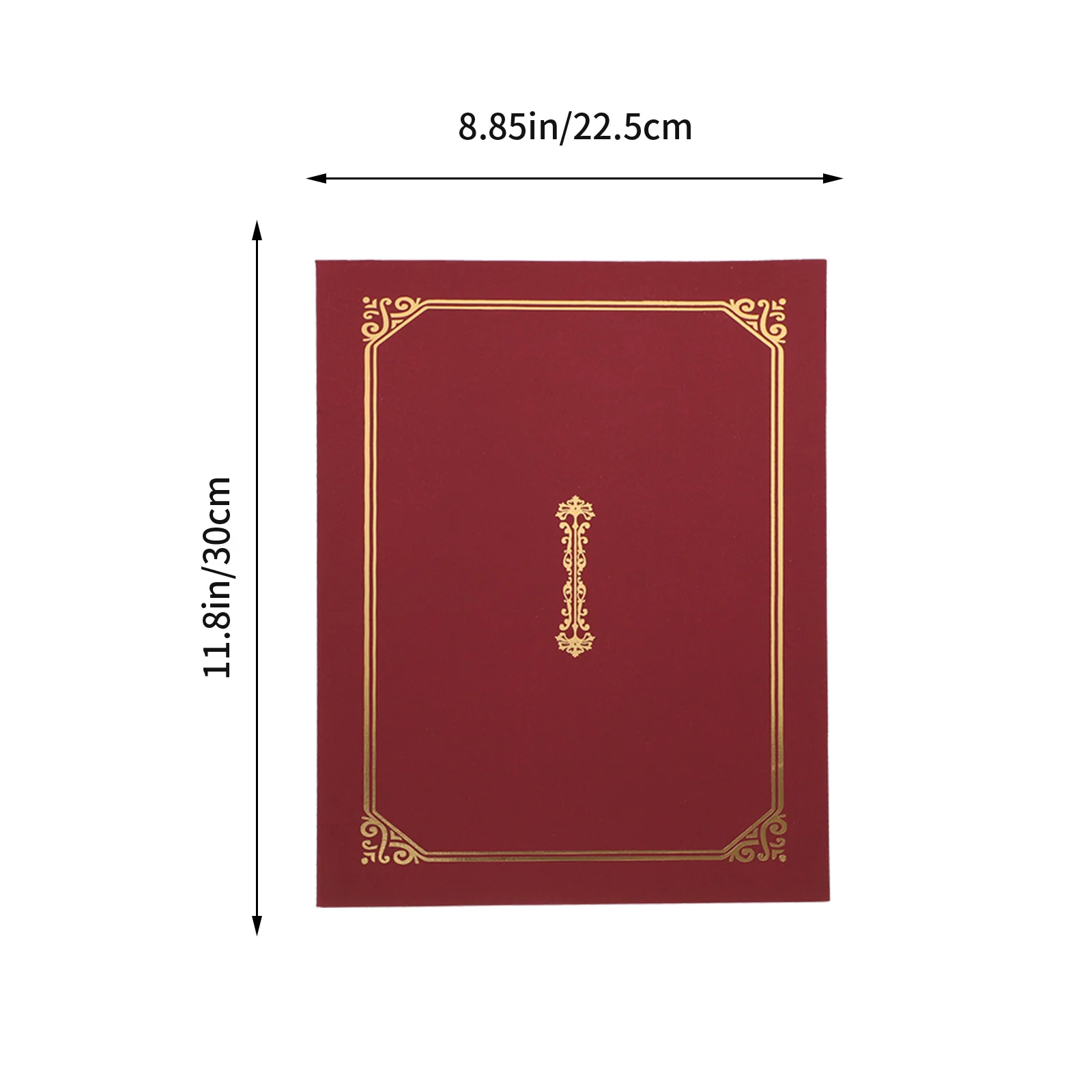 Soporte de certificado A4 elegante, cubiertas de papel con diseños de bordes elegantes para documentos importantes, cubierta de certificado de premios, 5 uds.