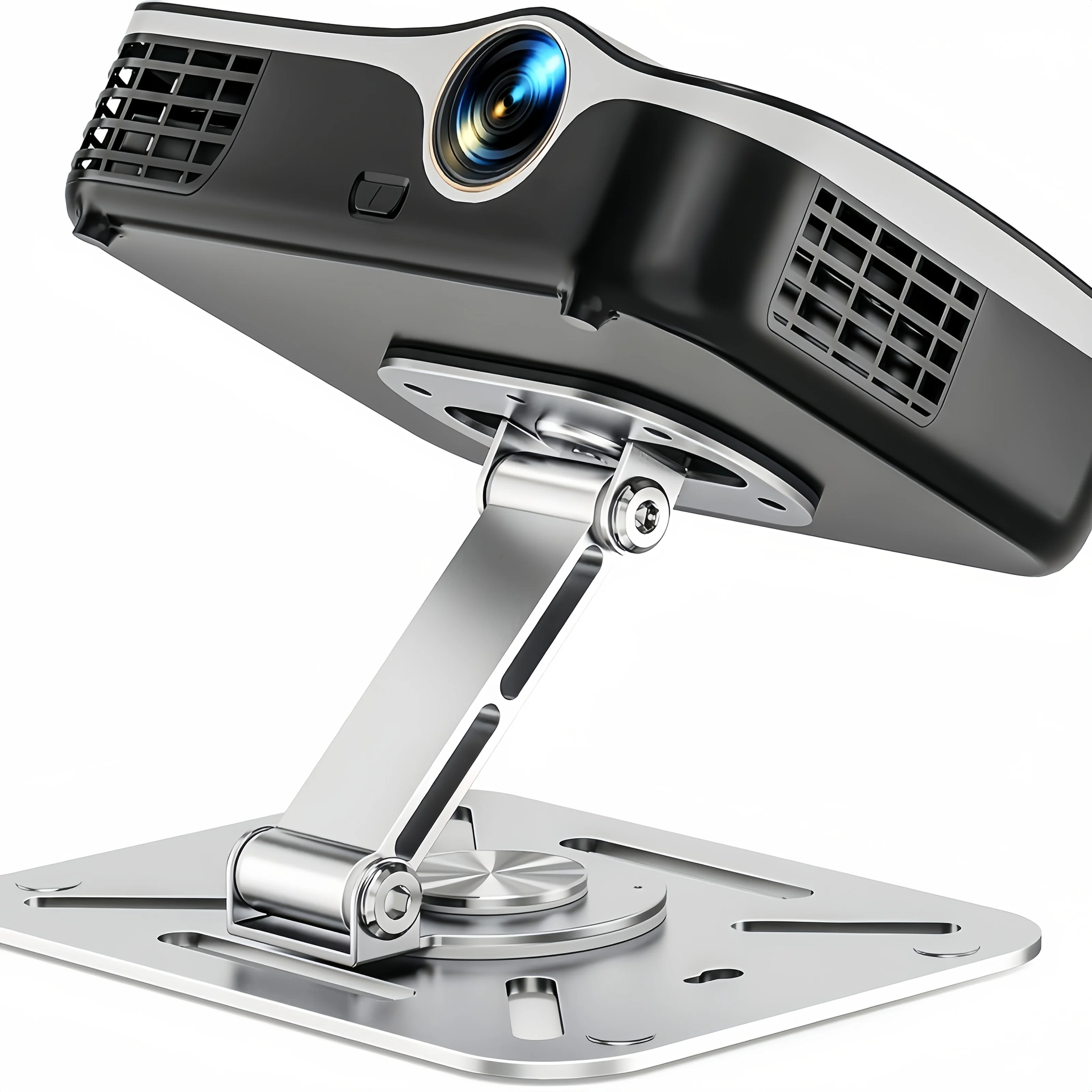 360° Rotatable Desktop Projector Stand Adjustable Angle Universal Projector Holder Mount for Home Office