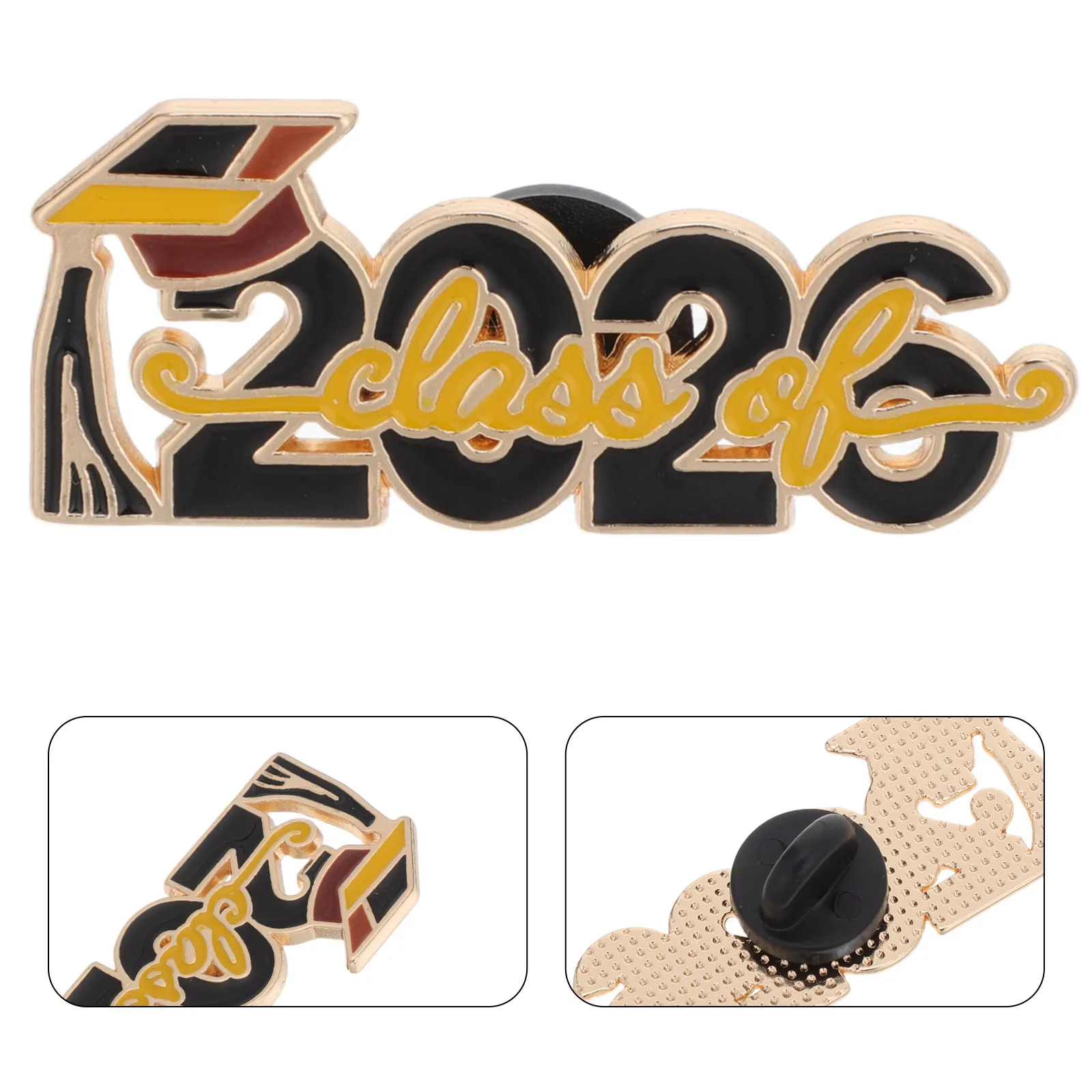 2026 Graduation Lapel Pins (10 pcs) – Alloy Memorial Brooch for Students & Teachers, Class of 2026 Gift