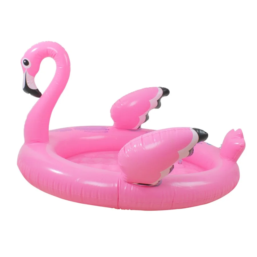 

42.5" Inflatable Flamingo Round 's Swimming Pool - Pink/White