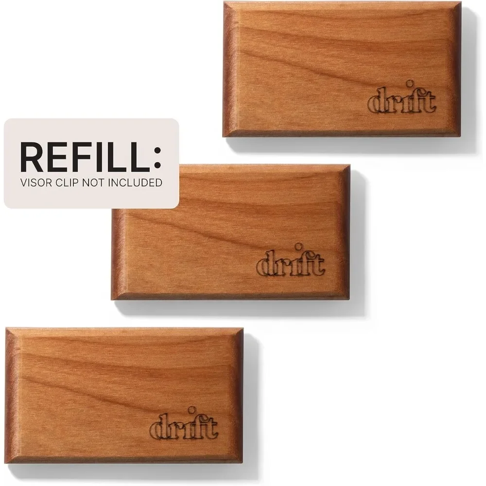 Drift Wooden Car Freshener Refill Pack | Natural Essential Oil Wood Chips, Long Lasting Scent