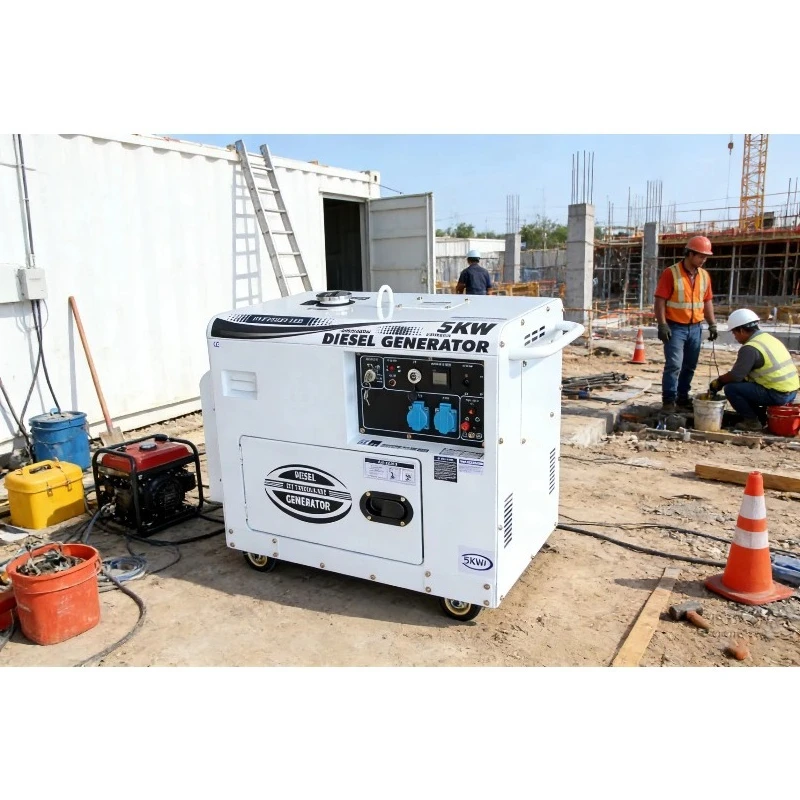 High Quality Diesel Generator Set 120V240V380V 1/3-Phase 5kw Rated Power 3000rpm ATS Remote Control for Factory /Hospital