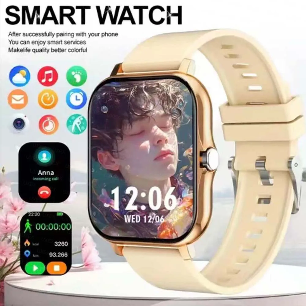 

Women Smart Watch 2026 1.83 Inch HD Display Answer Make Call Message Preview Sport Modes DIY Dial Weather Forecast Watches Men