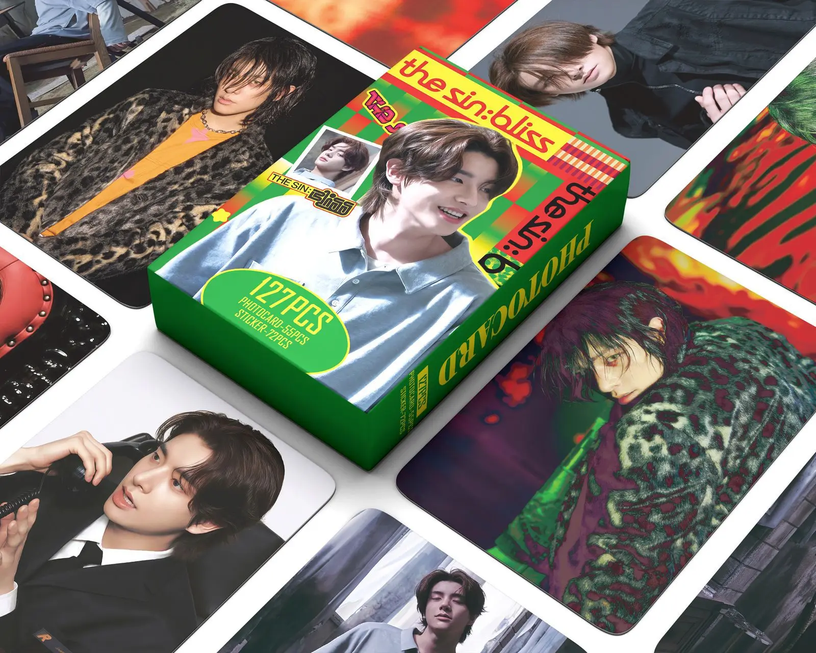 127PCS Single ALbum THE_SIN_BLISS Mini LOMO Card Photocards Stickers HD Fans Collection Cards Decorative Present Fans Gifts