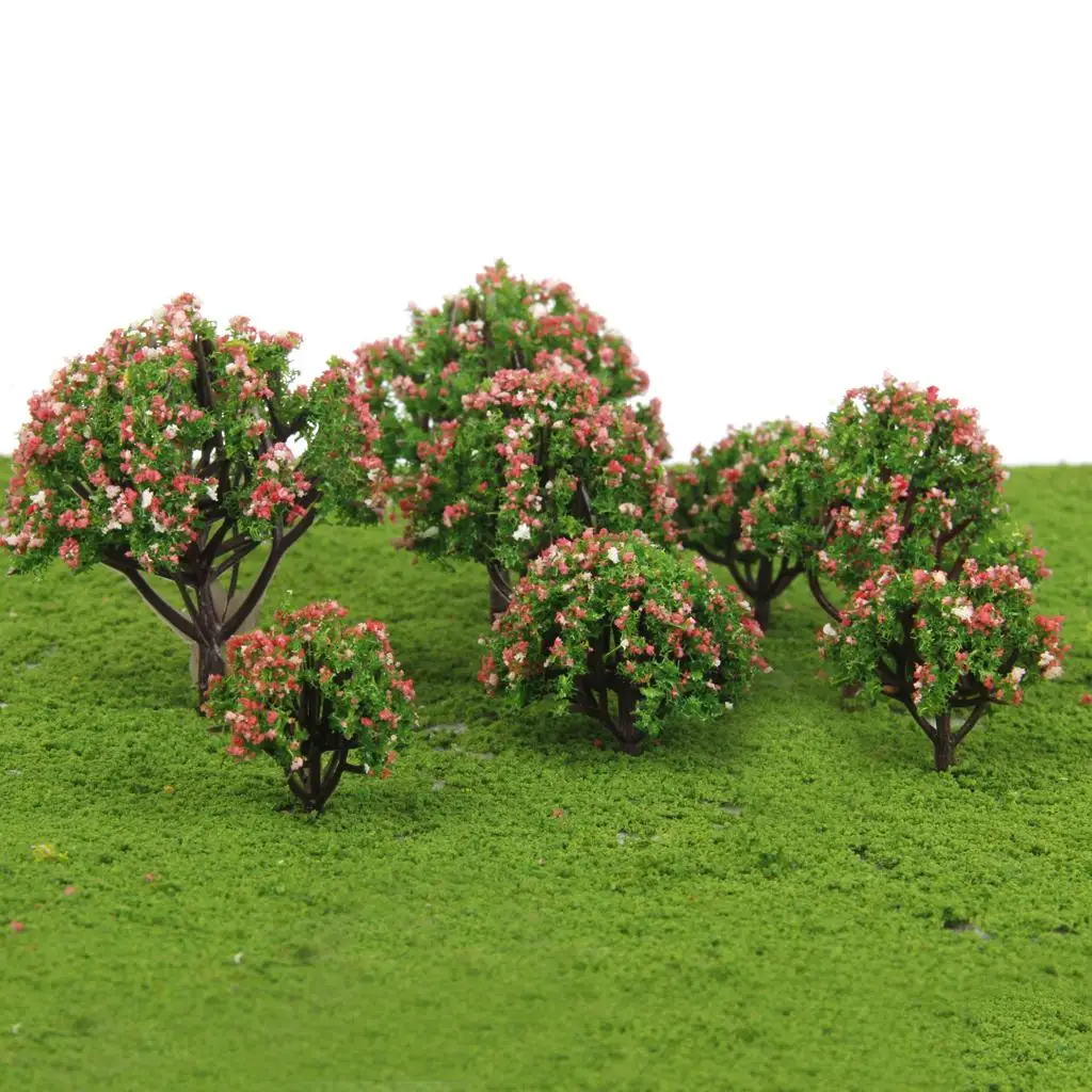 

Assorted Size Miniature Tree Model Plastic Greenery for Architecture Scenery Railway Layout Decoration
