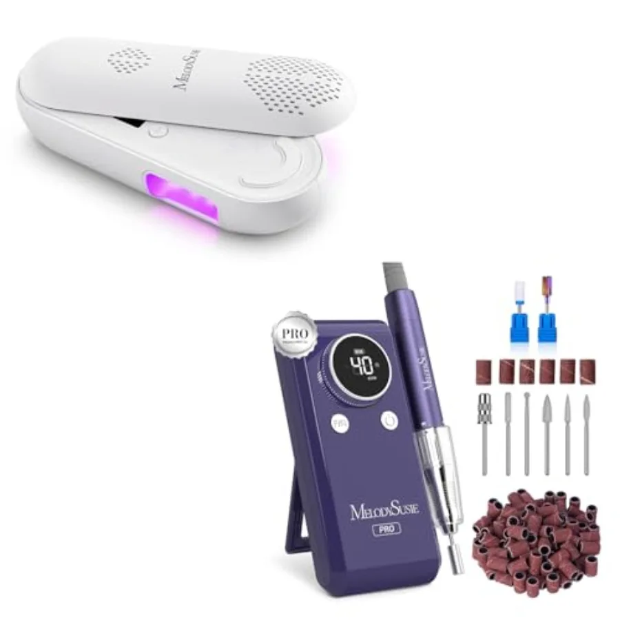 

Беспроводная УФ-лампа для ногтей, профессиональный набор для маникюра 2-в-1 с фрезером, 40000 об/мин, фиолетовый, для домашнего использования и спа-салонов, высокоскоростной прецизионный инструмент с длительным сроком службы