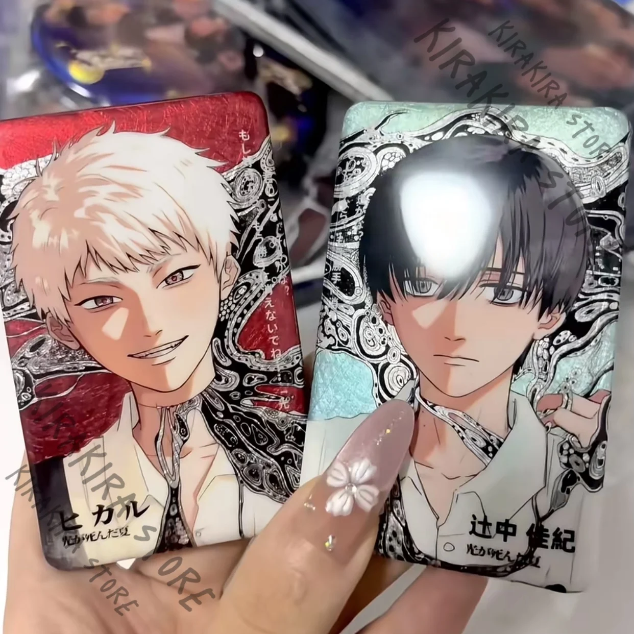 

Reflect Light Badge Cosplay Keychain Pendant Ouran High School Host Club Ornaments Acrylic Brick Standing Sign Coloured Paper