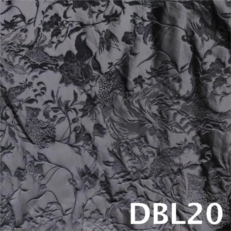 Three-dimensional embossed concave-convex traditional Chinese style jacquard fabric for dress suit and shorts