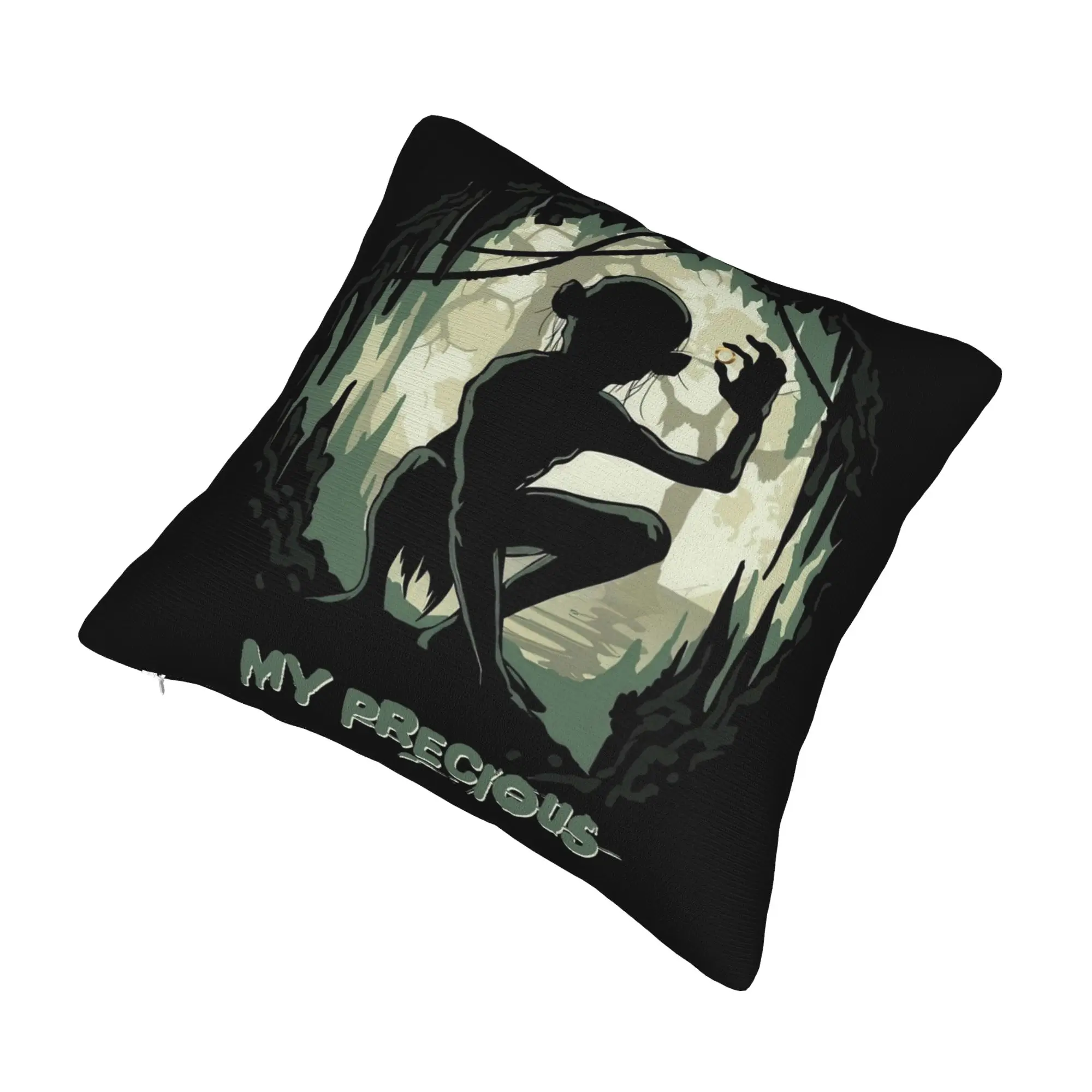 My Precious L-Lords Of The R-Rings Parody Pillowcase Printing Fabric Cushion Cover Gift  Throw Pillow Case Cover Seater Zippered