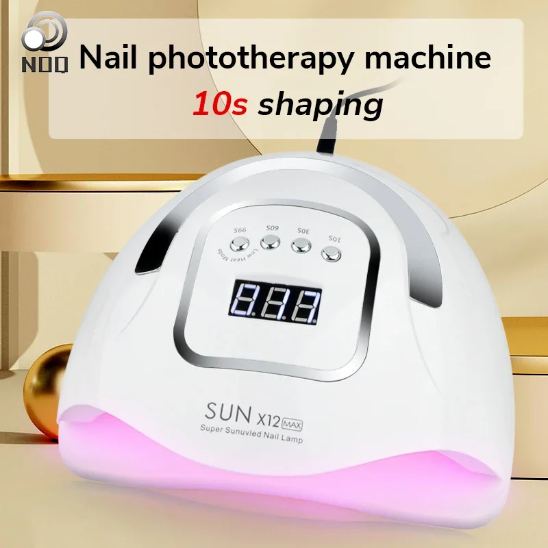 NOQ Nail Dryer 66LED X12max UV LED Professional UV Light for Gel Nails Fast Curing Gel Polish LampPortable Nail Art Drying Tools