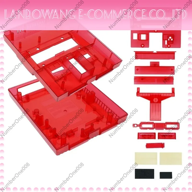 Suitable for Replacing The Shell of Retro Gaming Consoles, Semi Transparent Black