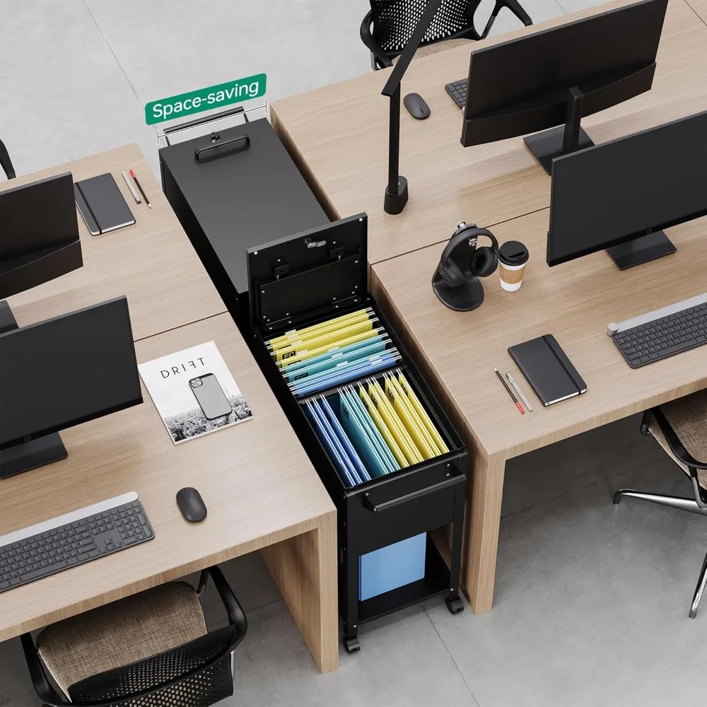 خزانة ملفات دوارة محمولة مع قفل - رسالة قابلة للتعديل/A4/F4/عربة مجلد ملفات متنقلة بحجم قانوني