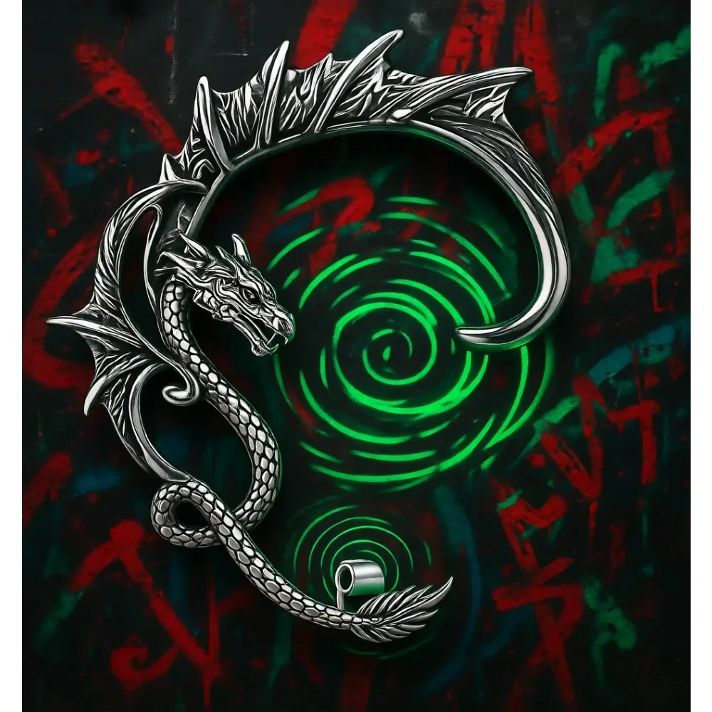 Pendientes de Oreja Góticos de Dragón, Tipo Cuff y Climber, de Acero Inoxidable, Estilo Punk, con Diseños de Serpiente, Pez, Cocodrilo, en Colores Dorado, Plateado y Negro, para Mujer y Hombre