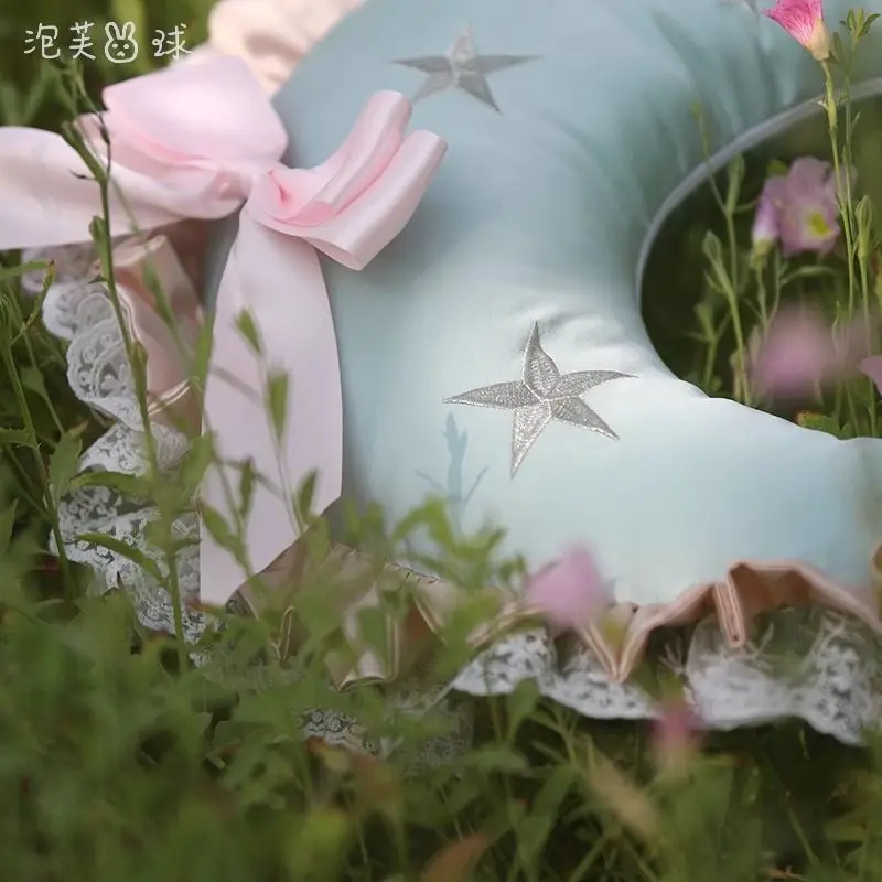 New Cartoon Moon Pillow Premium Lolita Style Bedroom Pillow Cute Exquisite Pillow Girl Gift Decoration